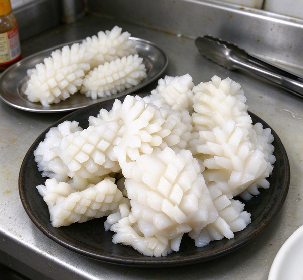 Delicate Squid Slices